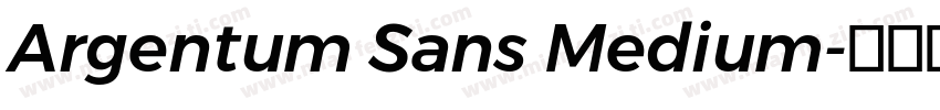 Argentum Sans Medium字体转换